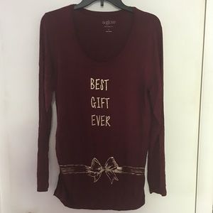 A Glow Best Gift Ever Maternity Long Sleeve Shirt